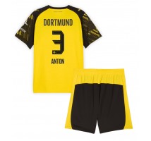 Borussia Dortmund Waldemar Anton #3 Koszulka Podstawowa dzieci 2025-26 Krótki Rękaw (+ krótkie spodenki)